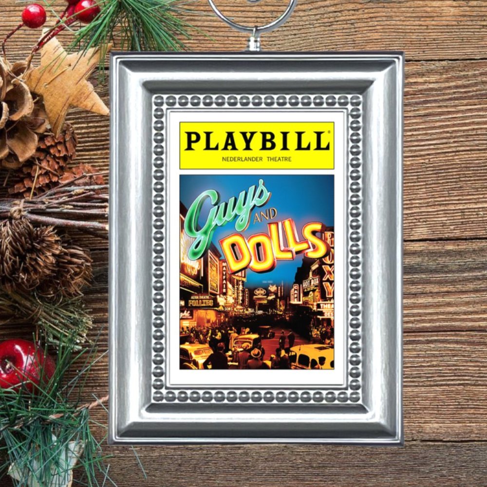 Guys And Dolls Broadway Musical Playbill Christmas Tree Ornament
